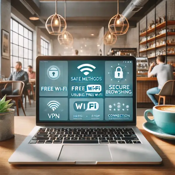 安全に無料Wi-Fiを利用する方法の画像